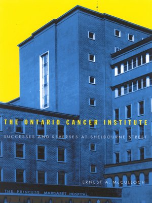 cover image of Ontario Cancer Institute